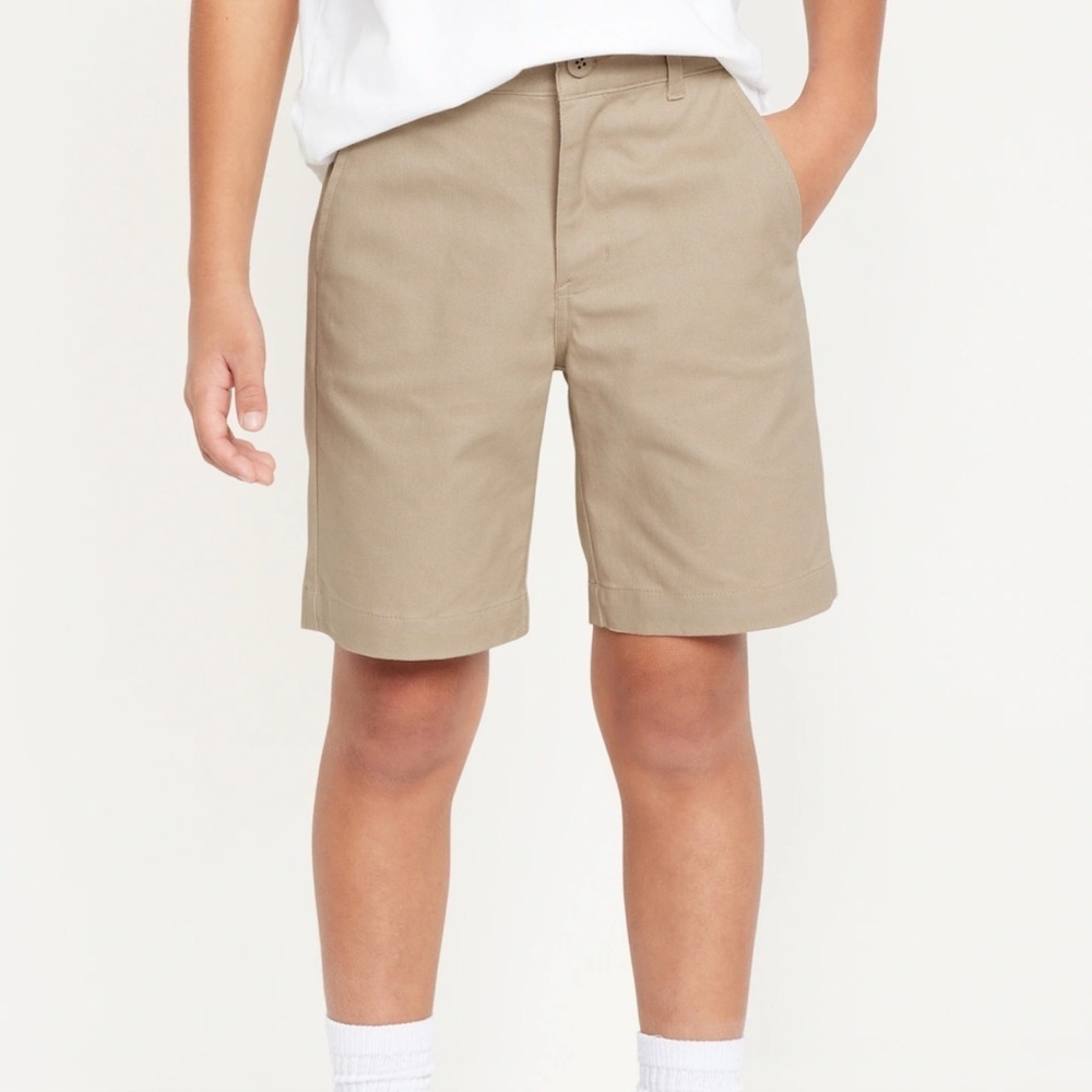 Old Navy Boys Khaki Twill School Uniform Shorts Beige Tan‎ Size 6 658298